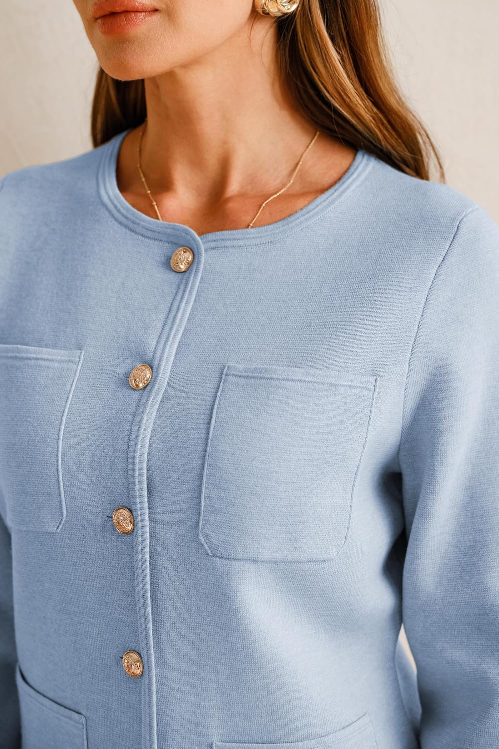 Arach&Cloz Womens Wool Blend Sweater Blazers Business Casual Jacket with Pockets 2026 - Image 6