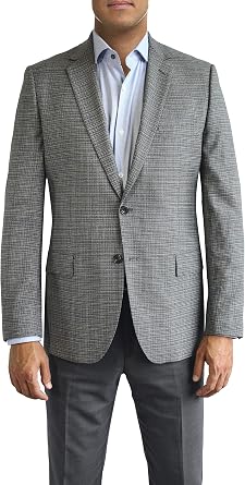 Daniel Hechter Grey Textured Two Button Jacket