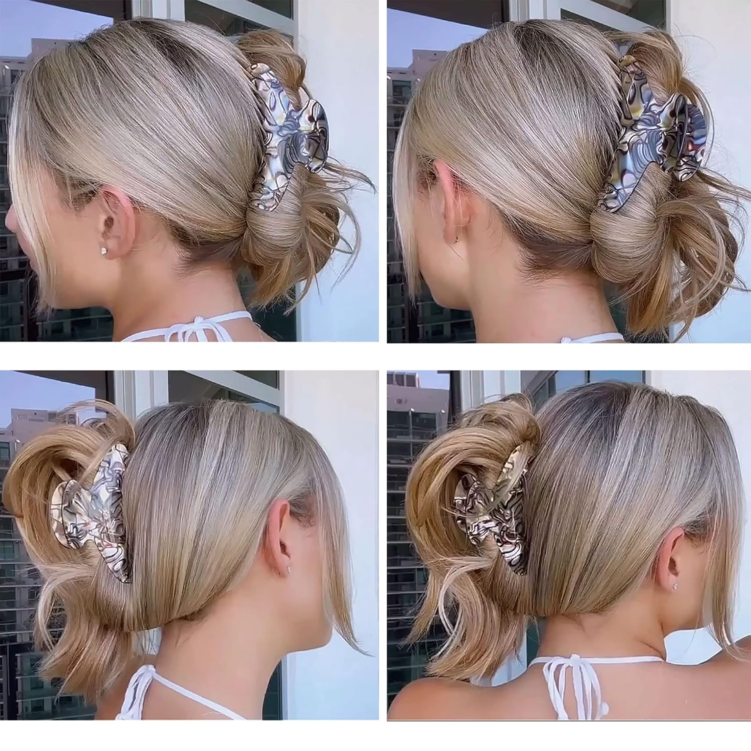 Camila Paris CP3036 French Hair Clip for Thick, Long, Curly & Wavy Hair - Handmade Onyx, Girls' Big Claw Clip, Strong Hold - Image 2