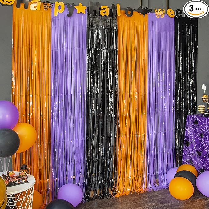 LOLStar 3 Pack Orange Purple Black Photo Booth Props Party Decoration