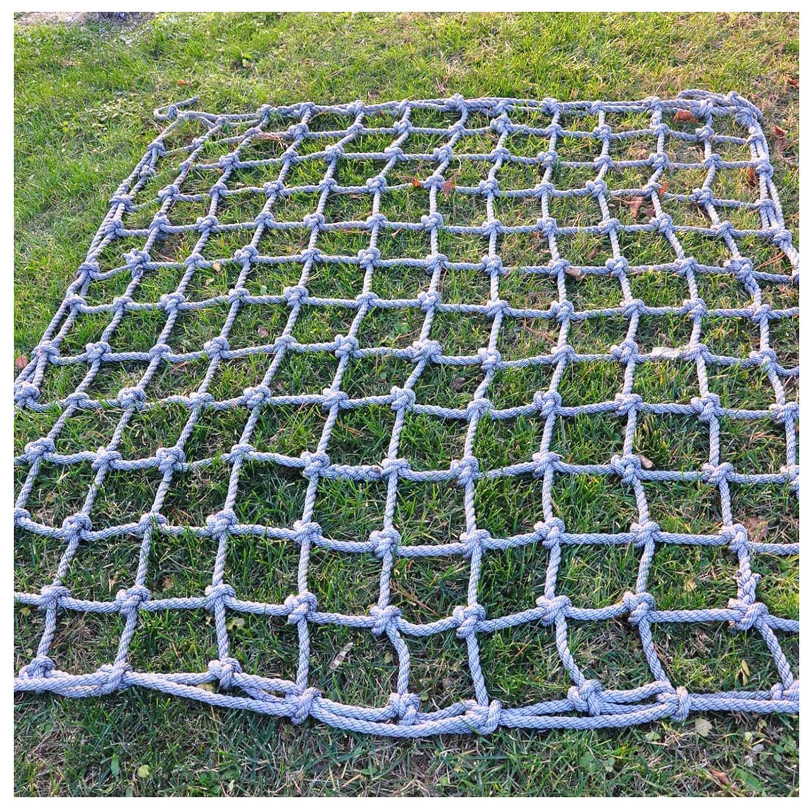 Rete da arrampicata all'aperto per bambini, 1 x 1 m, corda per arrampicata su roccia sicura per parco giochi Recinzione e supporto del carico del veicolo e divertimento arrampicata equint per bambini