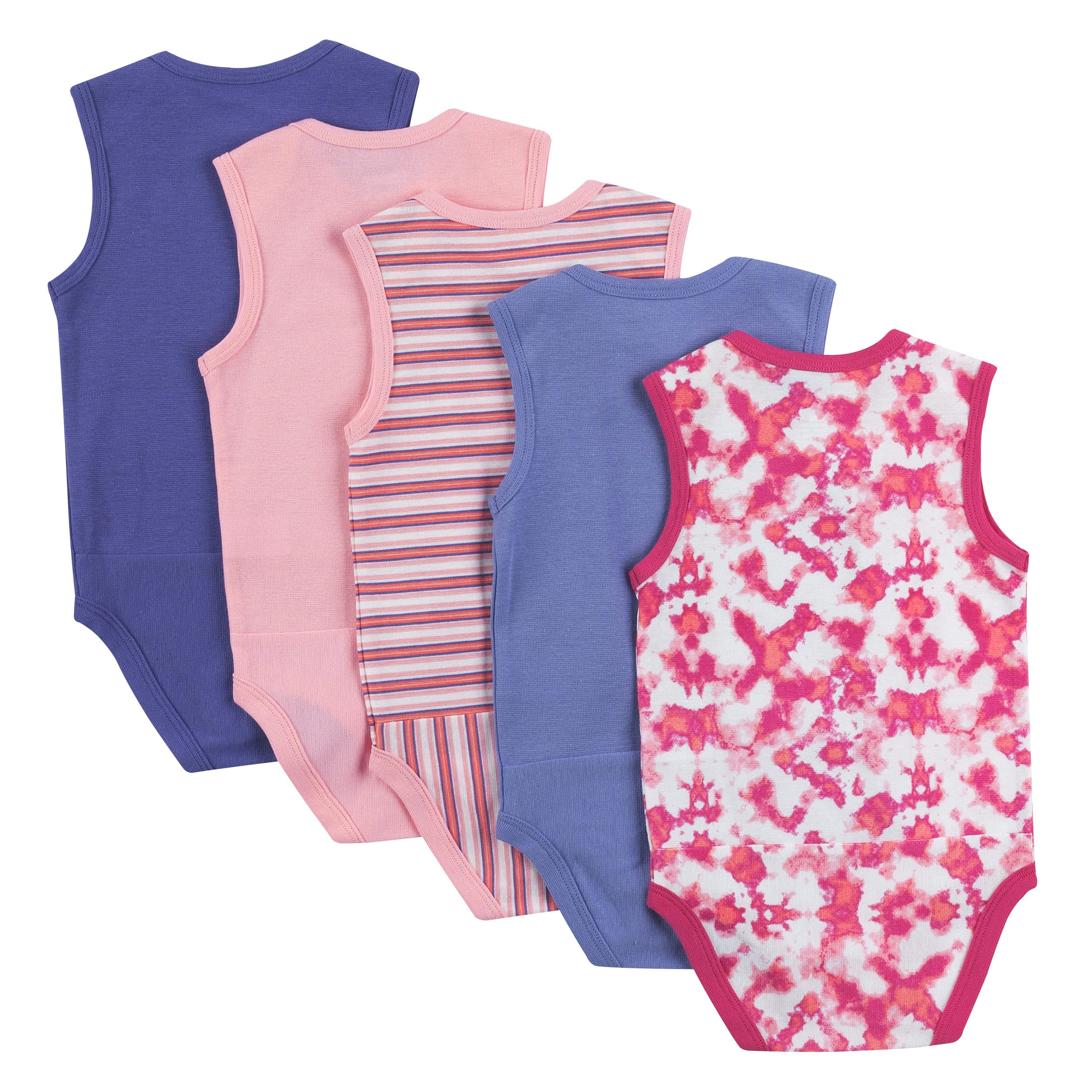 Hanes Body unisex para bebé Hanes para bebé, sin mangas, flexible para niños y niñas, paquete de 5