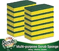 Vista 4 de SCRUBIT Heavy Duty Scrub Sponge - Made from Tough Cellulose - Eco Friendly - Lasts for Months of Heavy Duty Kitchen Cleaning (12 Pack)