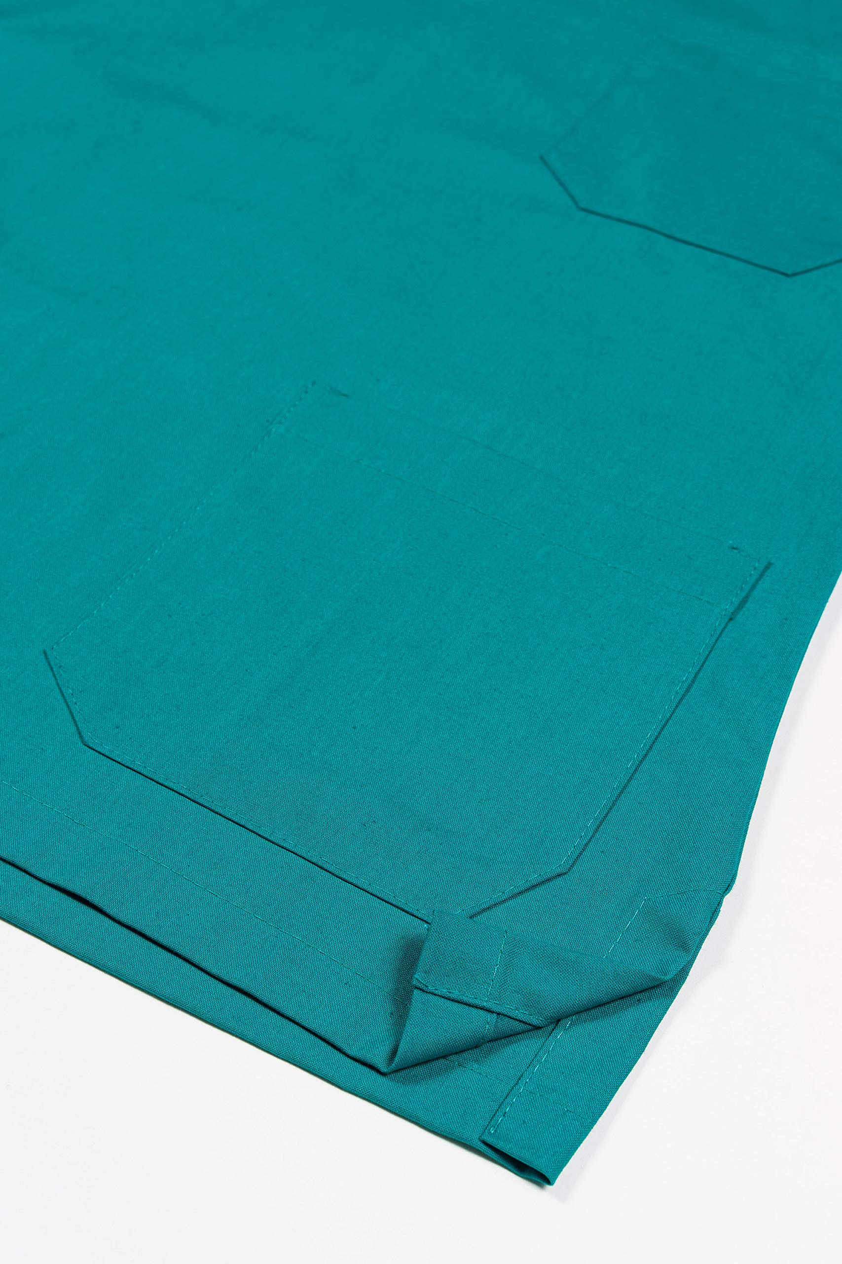 Gima - Casacca 100% Cotone Ottima Qualità, Unisex, Scollo a V, Mezza Manica a Giro, Linea Professionale, per Medici, Veterinari, Infermieri e Personale Sanitario, Verde, S