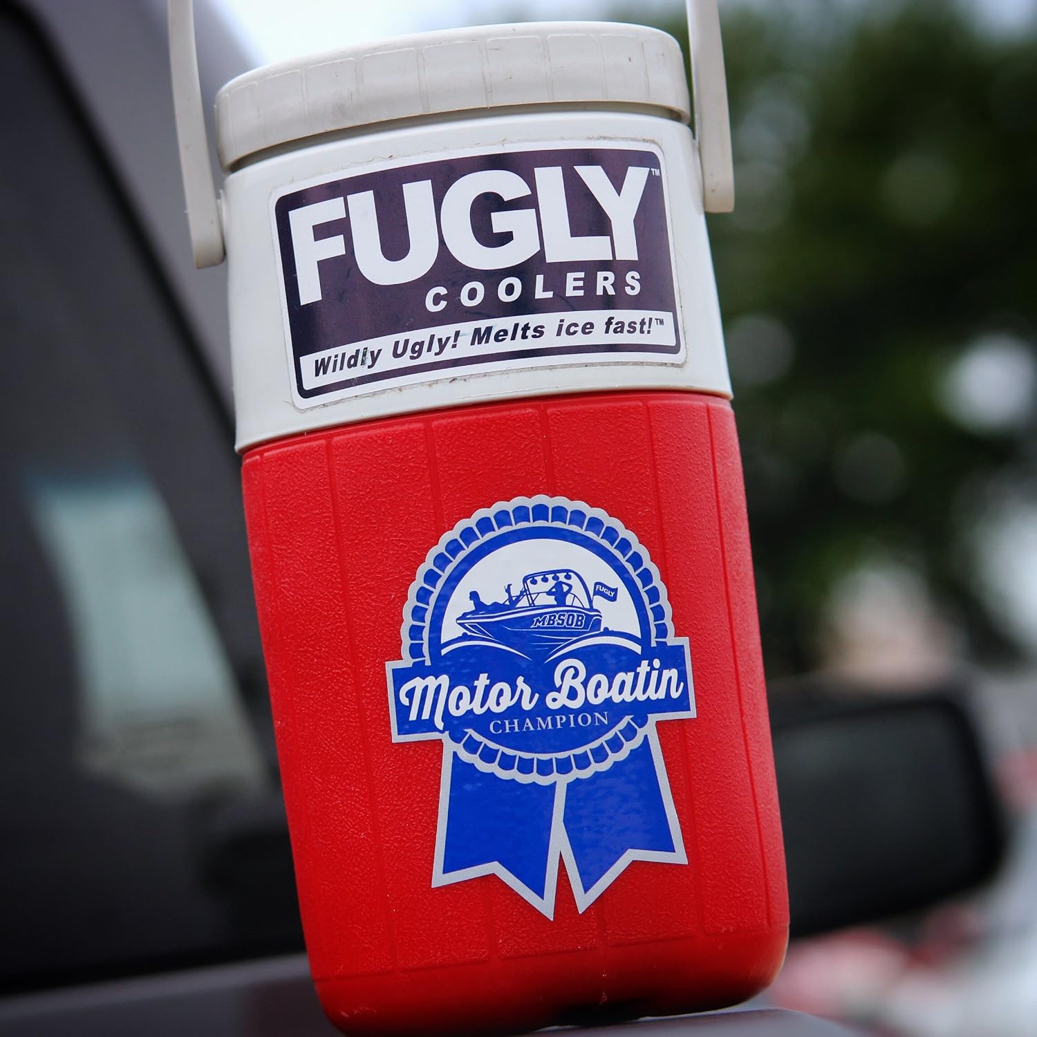 Fugly Coolers Motor Boatin Champion -Sticker