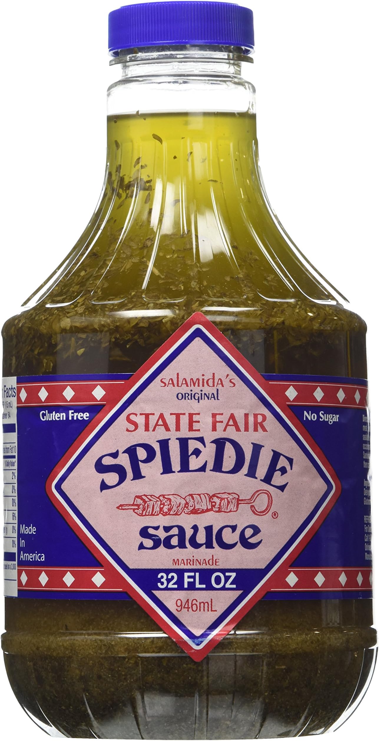 - New York State Fair Spiedie Original Sauce, 32 oz โ Authentic New York Flavor Marinade for Meats, Poultry, Fish, Vegetables & More, Gluten-Free