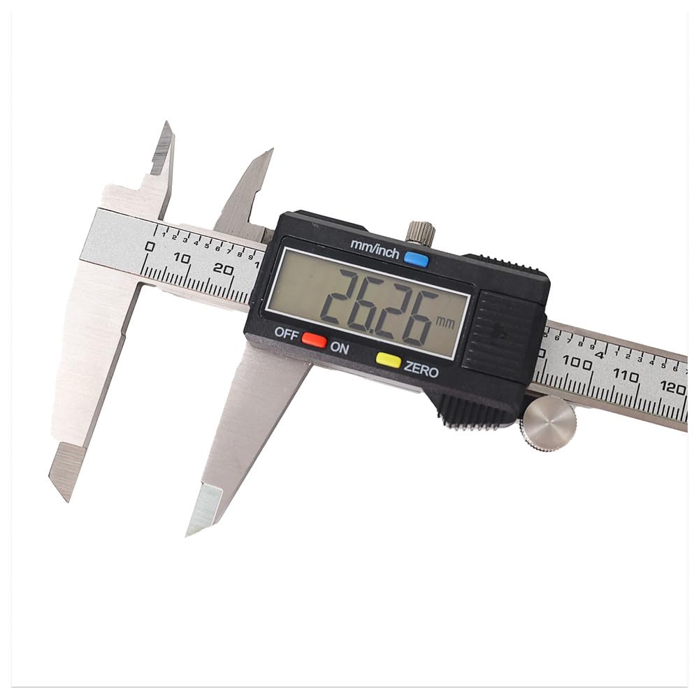 Calibrador digital, pantalla LCD, CE, rango de medición 200 mm, 8 pulgadas
