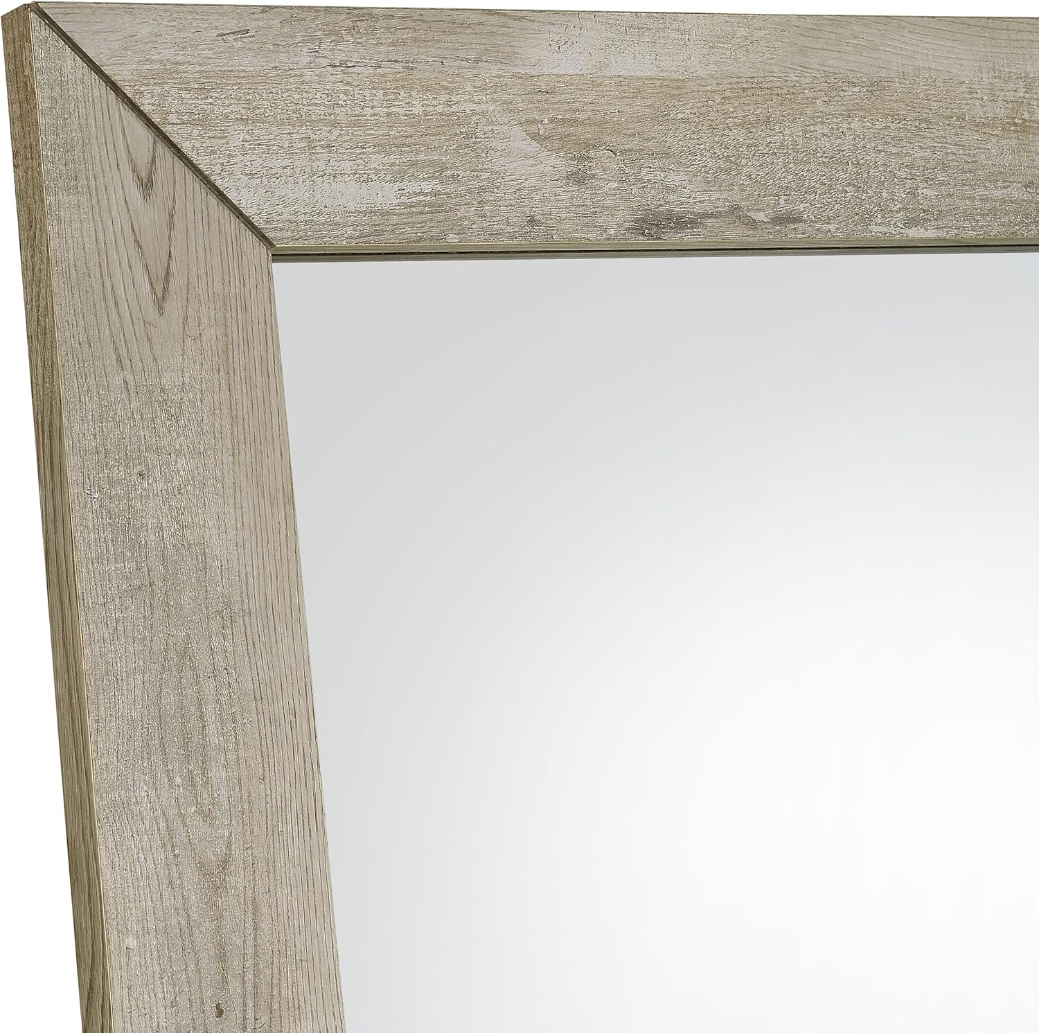 Coaster Home Furnishings Cadence Tempered Glass Full Length Standing Mirror Grey Washed Oak