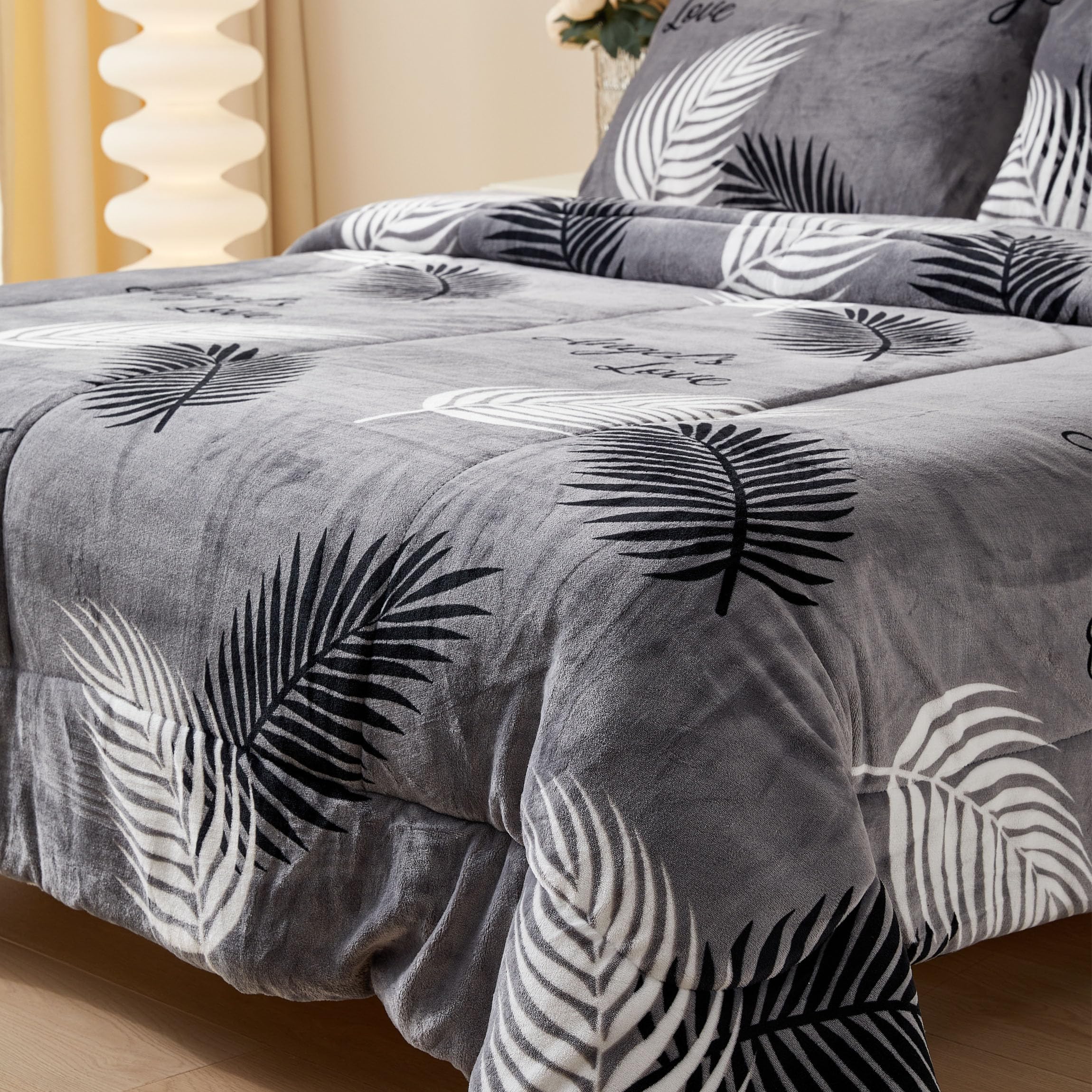 TIENDA EURASIA – Edredón Nórdico con Borreguito | Estampado Moderno | 100% Poliéster | Transpirable | Nordicos con Borreguito | Camas 90/105, 135/150 y 150/180 (Hojas, 90-105 1 Funda)