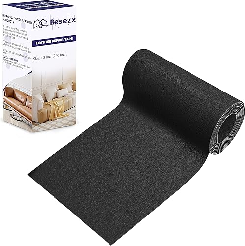 Kit de cinta adhesiva de reparación de cuero, reparación de cuero autoadhesiva para muebles, sofá, asientos de automóvil, silla de oficina, kit de