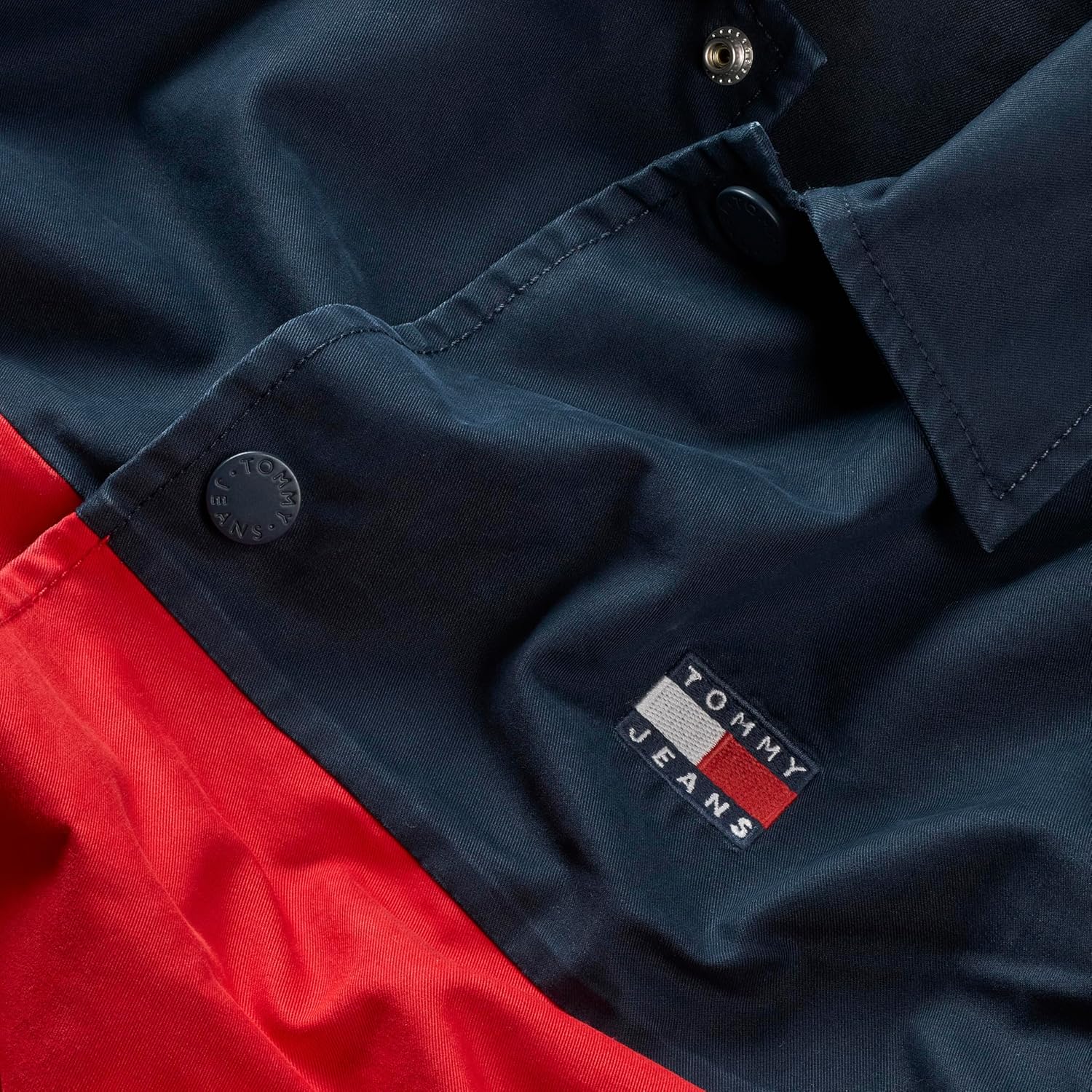 Tommy Jeans Men's Lightweight Color Block Shirt Jacket