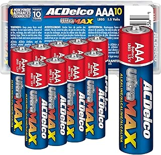 ACDelco AAA Batteries UltraMAX Premium Alkaline Battery, 10-Count
