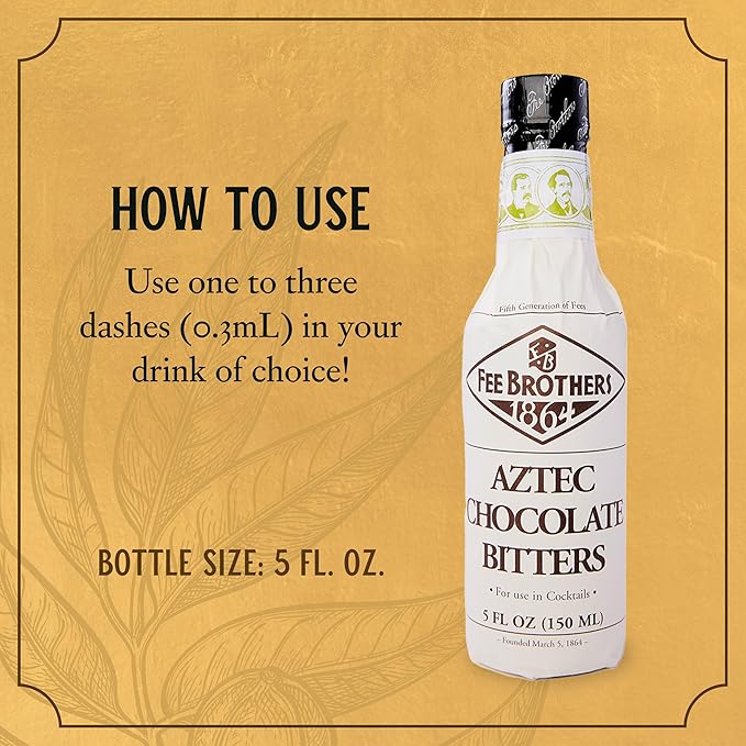 Fee Brothers Amargo de Chocolate Azteca para Cóctel, 5 oz miniatura 3