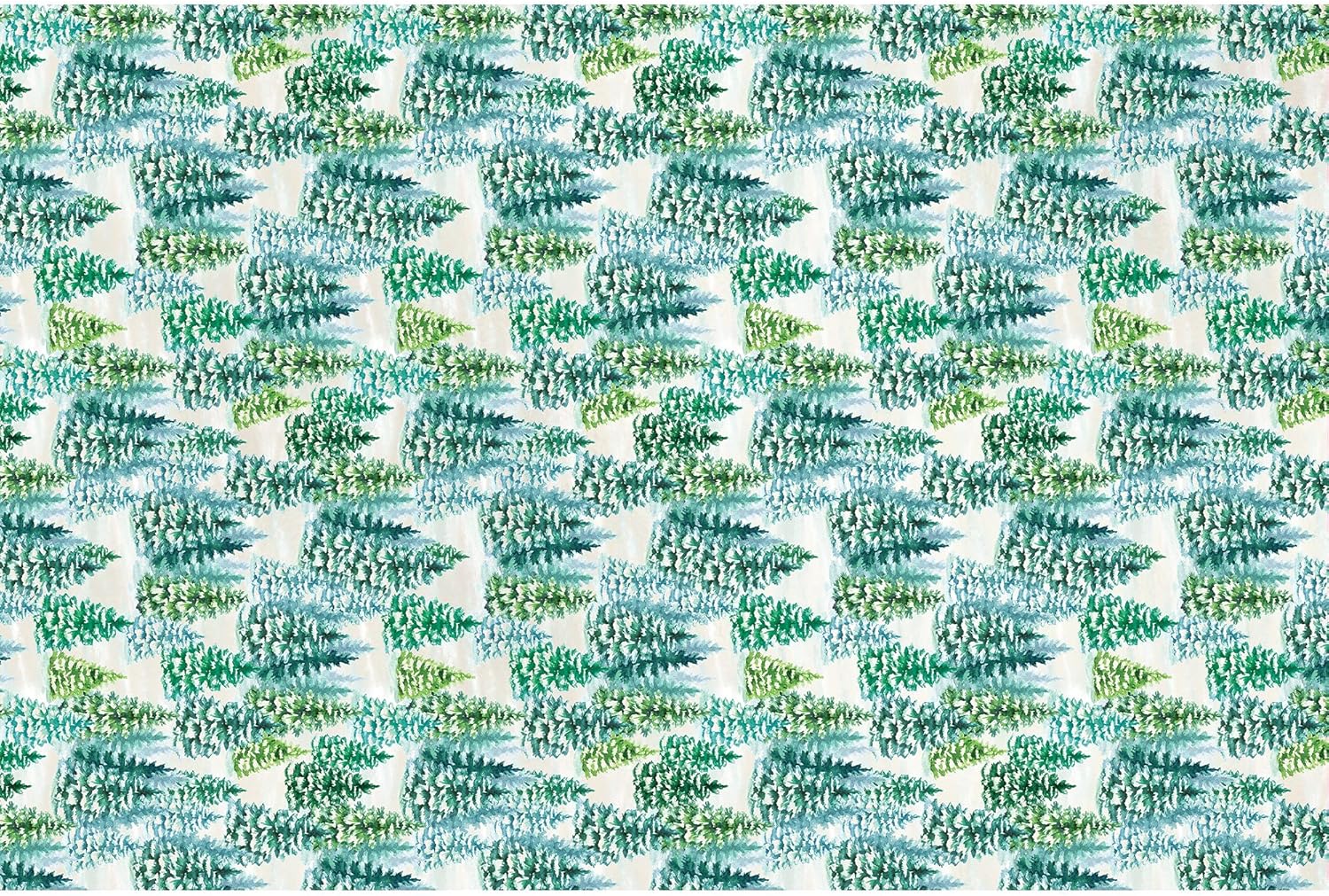 Jillson Roberts Printed Winter Christmas Unfolded Gift Tissue 20" x 30", Snowy Trees (240 Sheets)
