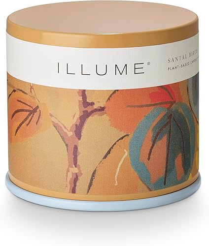 Illume Beautifully Done Santal Birch Vanity Tin Vela Perfumada