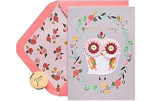 Papyrus Owl Birthday Card - Capture the Enchanting Spirit of the Day
