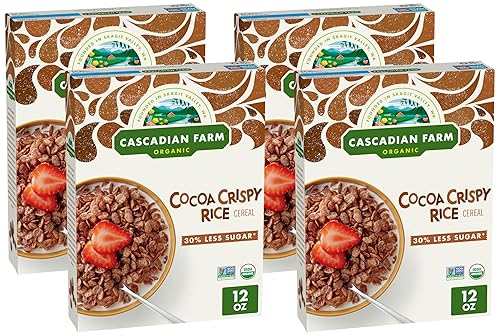 Miniatura 7 de Cascadian Farm Cereal de arroz crujiente de cacao orgánico 12 onzas