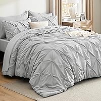 Vista 57 de Bedsure Juego de ropa de cama con edredón tamaño King Beige - Juego de ropa de cama en una bolsa de 7 piezas, juego de regalo GentleSoft™ con diseño