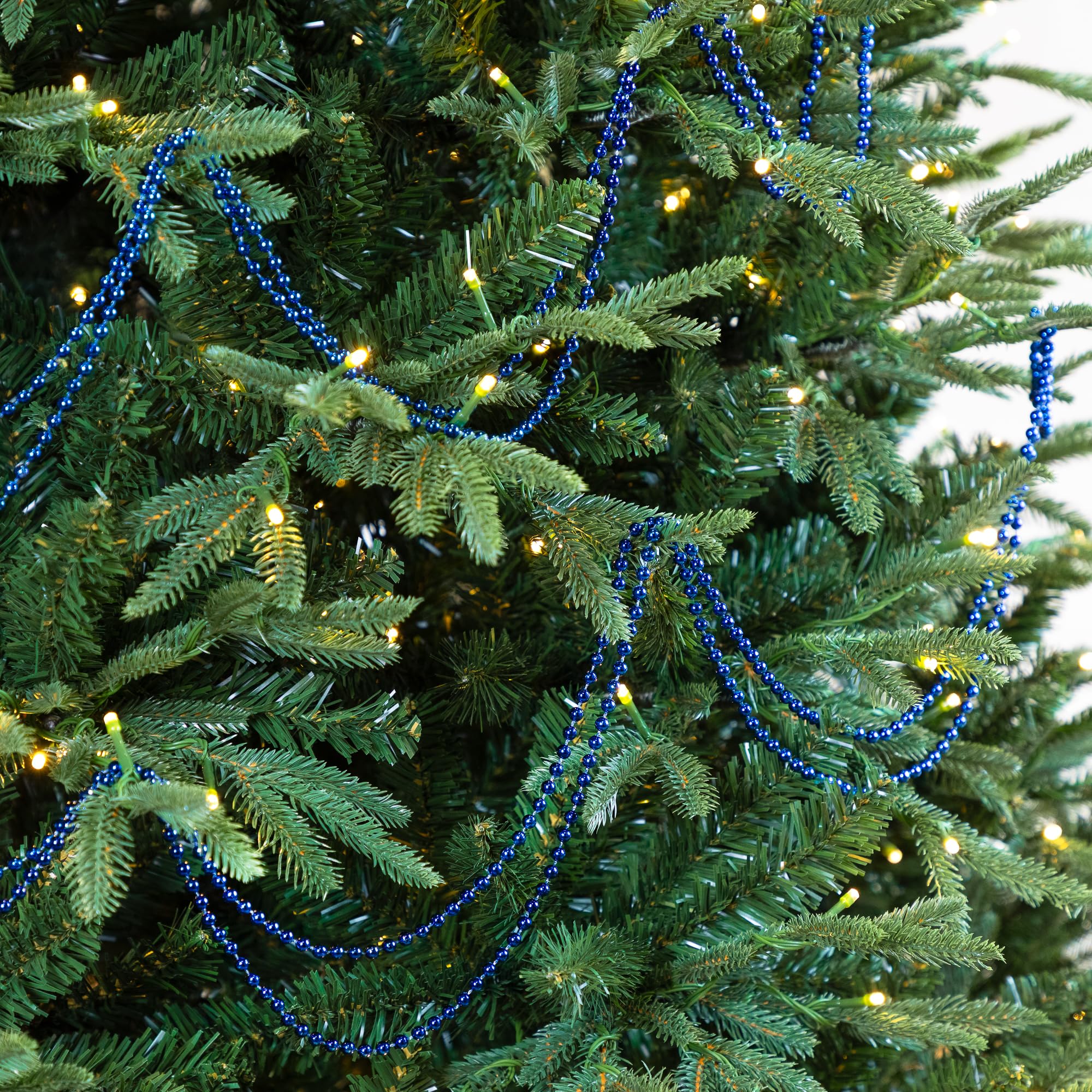Shiny Beaded Christmas Garland -15' x .25