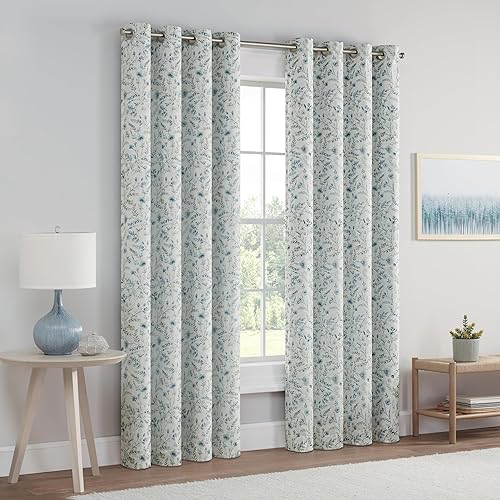Miniatura 5 de Eclipse Dutchess Botanical - Cortinas 100% opacas con ojales, cortinas de ventana con aislamiento térmico para sala de estar, dormitorio o sala de