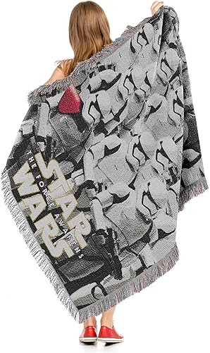 Miniatura 6 de Northwest Manta tejida de tapiz de Star Wars, 48 x 60 pulgadas, alimenta a los porgs