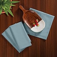 Vista 2 de Set de 12 servilletas de tela de 85% algodón y 15% lino para uso diario de tamaño grande, especiales para Pascua, con esquinas ingletadas