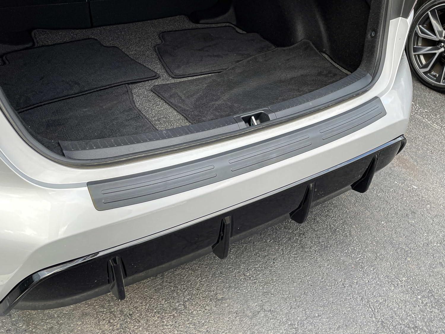 WeatherTech Custom BumperTopper for Toyota Corolla, Corolla Hybrid Rear Bumper Protector (BP0075), Black