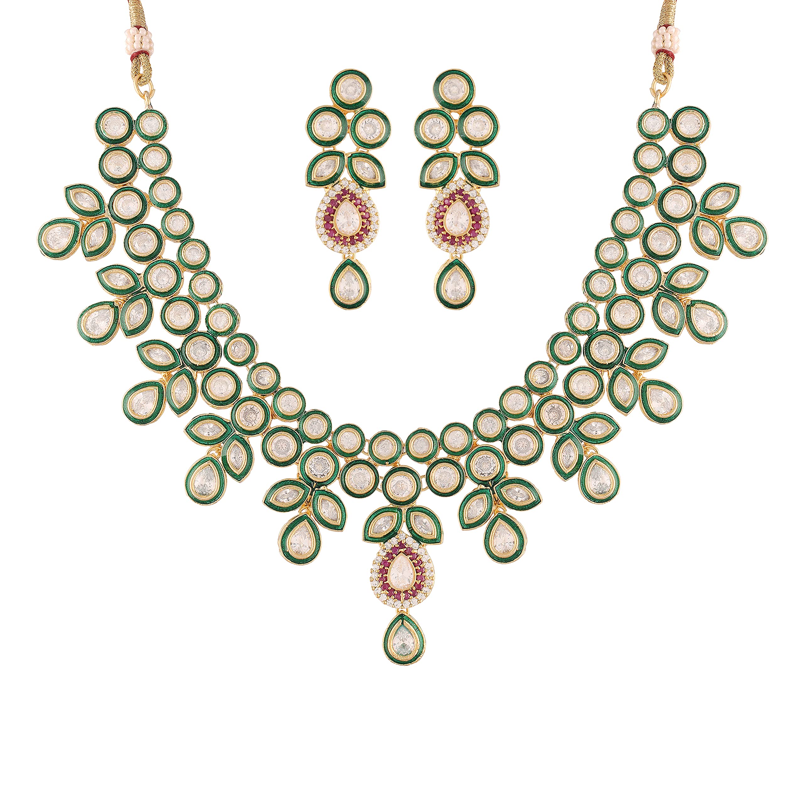 See full amazon price history chart for I Jewels 18K Gold Plated Intricately Handcrafted Beaded Ruby Jewellery Set Glided With Uncut Polki Kundans For Women (P0010) I Jewels 18K Gold Plated Intricately Handcrafted Beaded Ruby Jewellery Set Glided With Uncut Polki Kundans For Women (P0010) (B09DVX5W38) Amazon Price History, Amazon Price Tracker