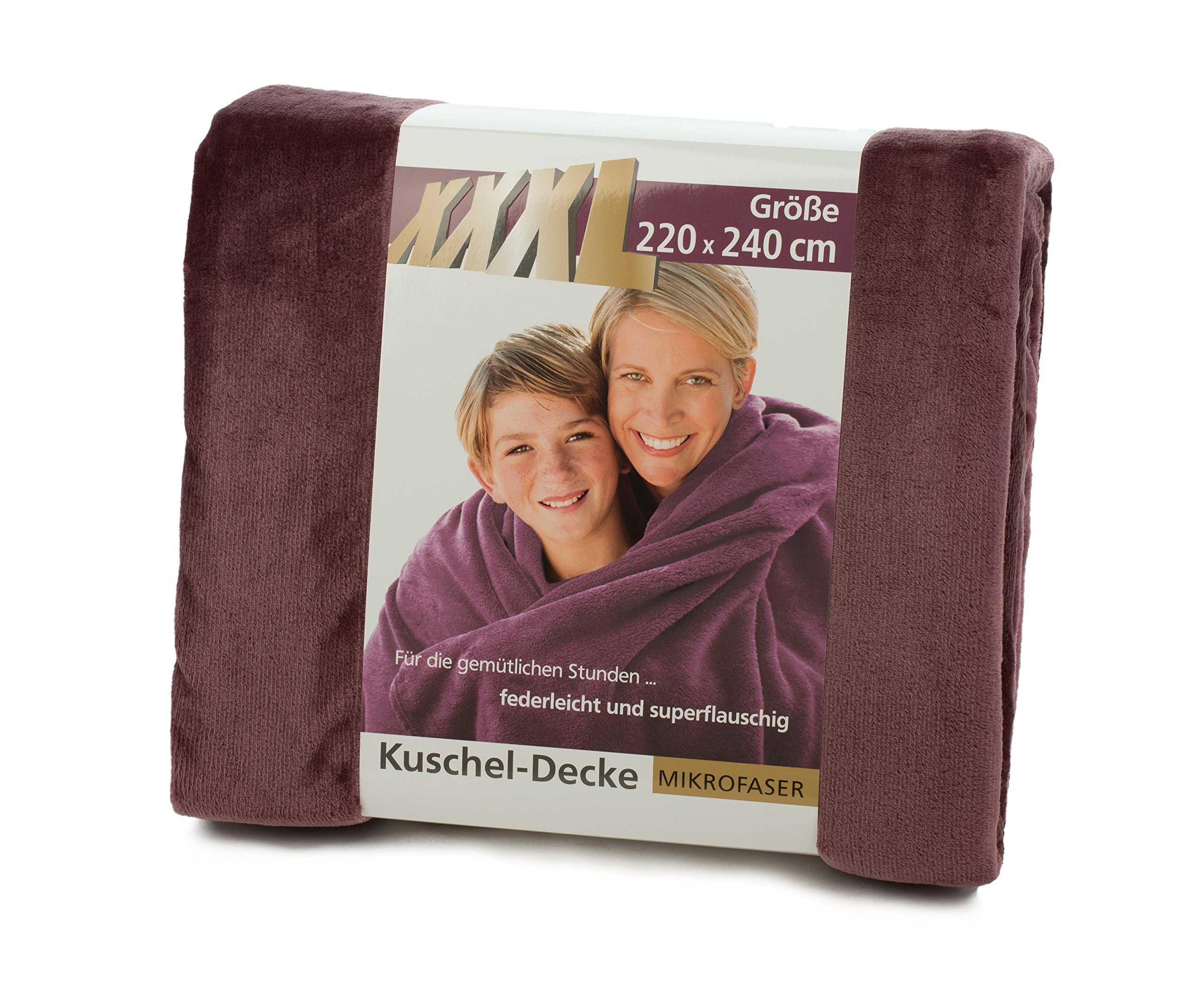 Couverture douillette Gözze Memphis 300g/m² 220x240 cm Rose poudré
