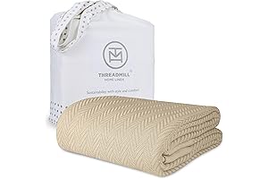 Threadmill Luxury Cotton Blankets: Ultimate Comfort for Queen-Size Beds
