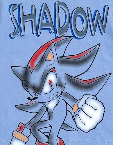 Miniatura 6 de SEGA Sonic the Hedgehog Knuckles Shadow Tails - Paquete de 4 camisetas para niños pequeños y grandes