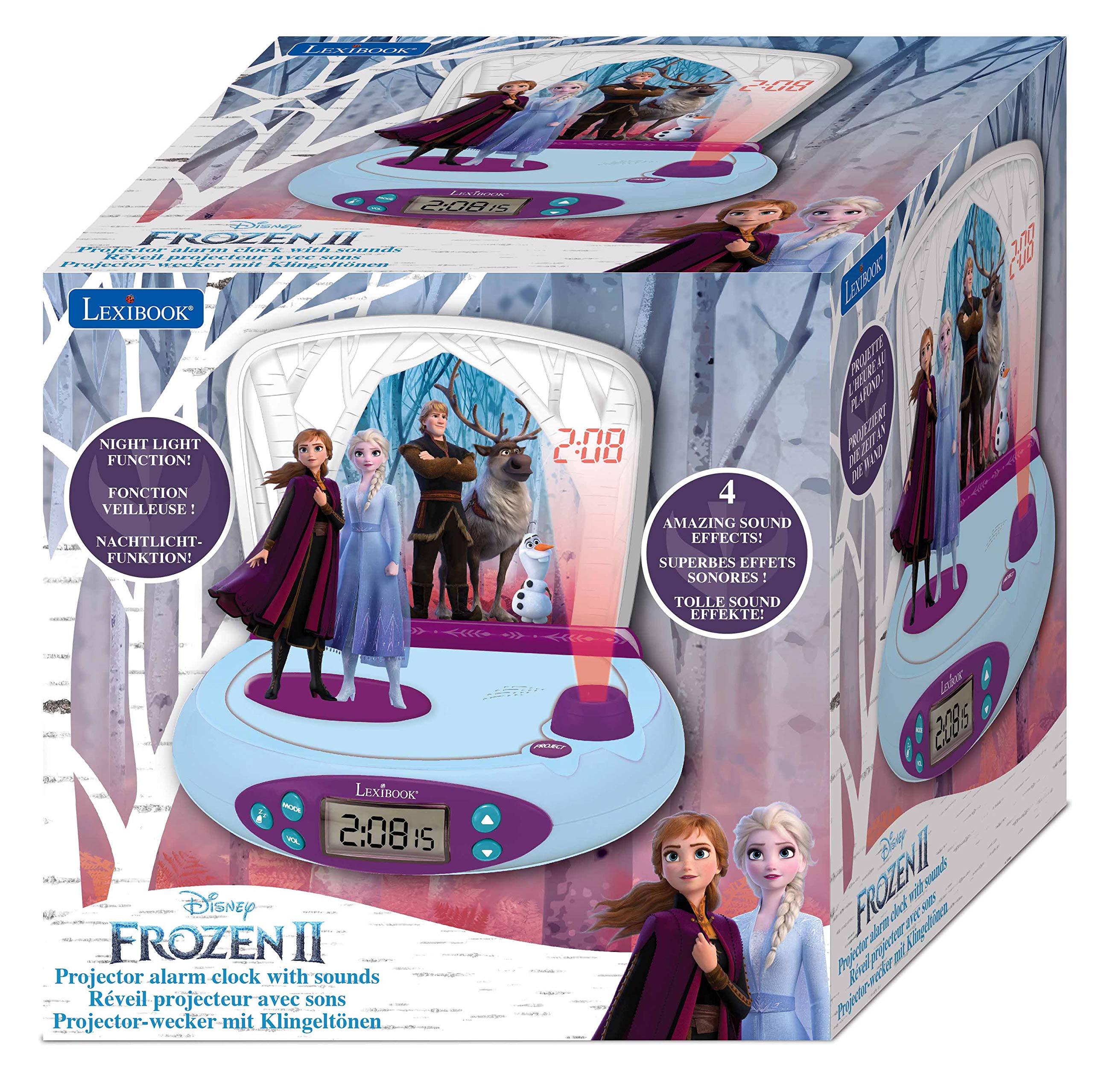 Buy LEXIBOOK RP510FZ_50 Disney Frozen 2 Elsa & Anna, Projector Alarm