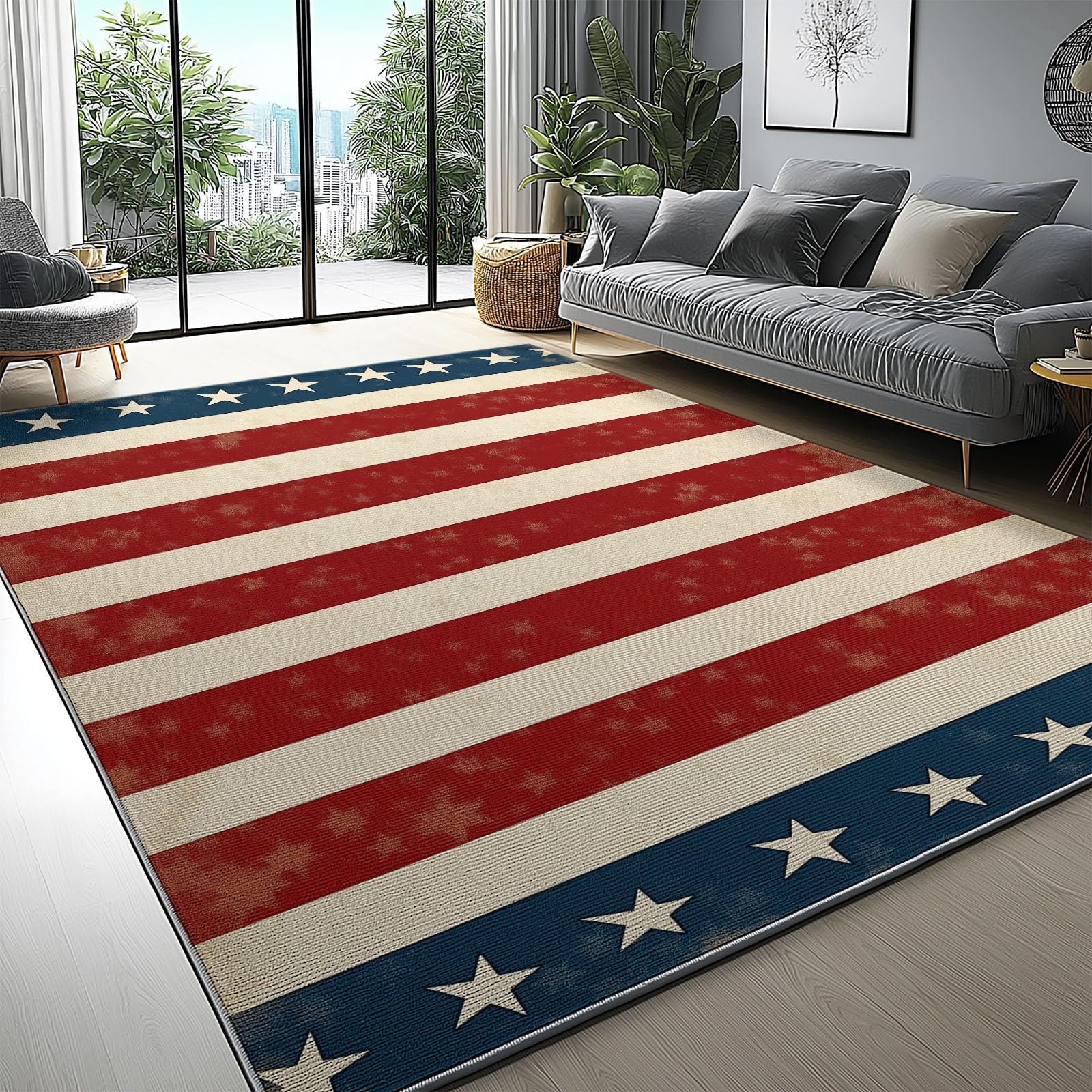 Tapis entree interieur 160x230 cm lavable retro