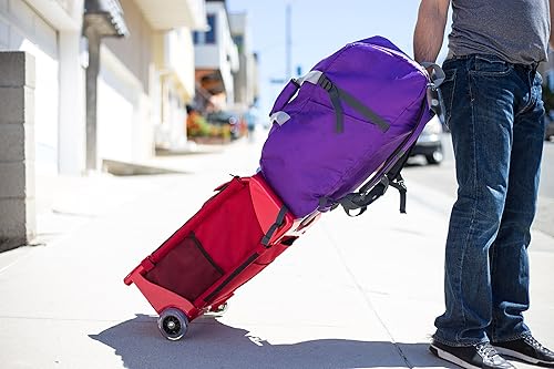 Miniatura 5 de dbest products Mochila inteligente, color verde azulado y amarillo, 4 en 1, mochila rodante, equipaje, bolsa de gimnasio, bolsa extraíble para