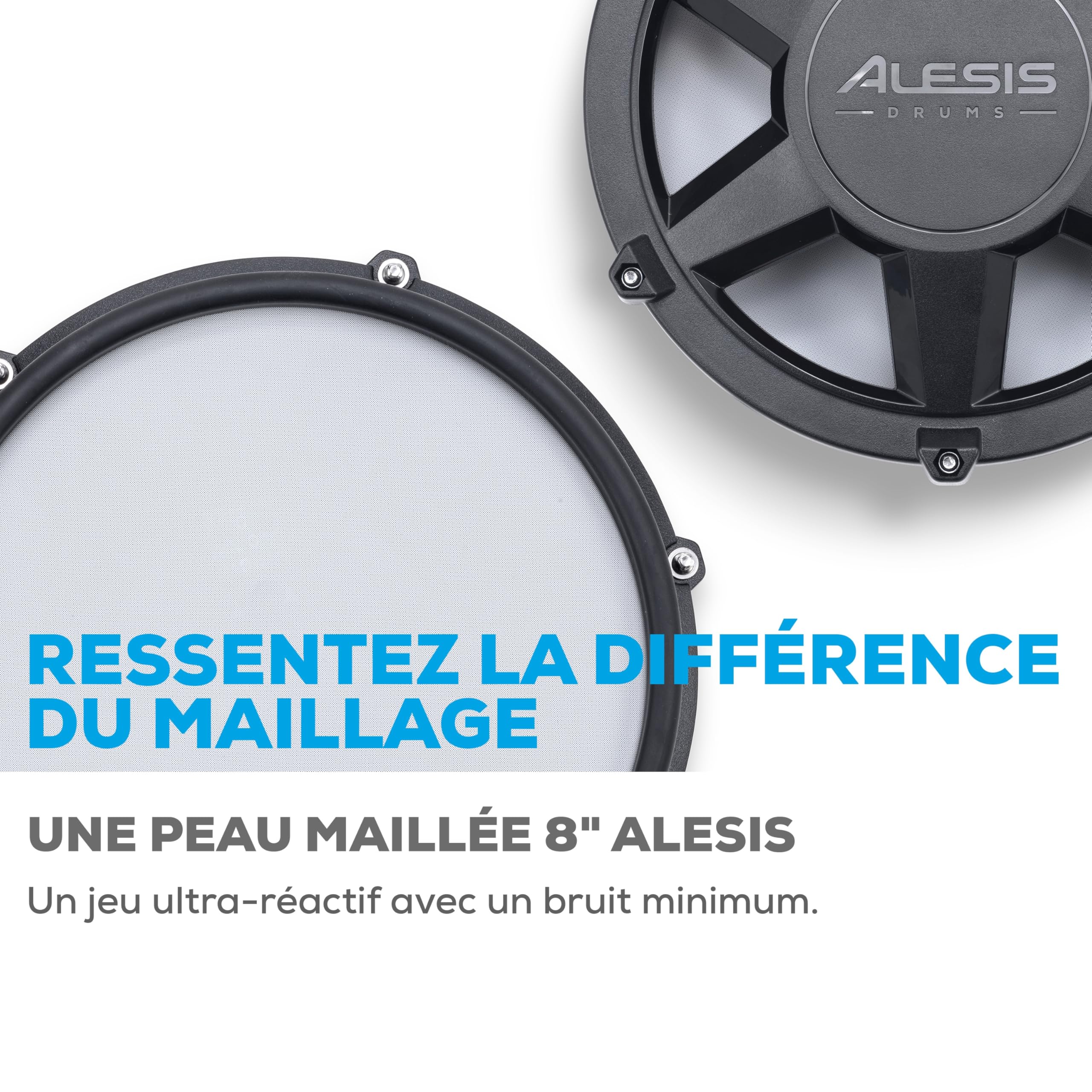 Alesis Nitro Max Expansion Pack - Extension pour Batterie Électronique Nitro Max avec Tom Maillé, Cymbale 10" avec Étouffoir et Câbles