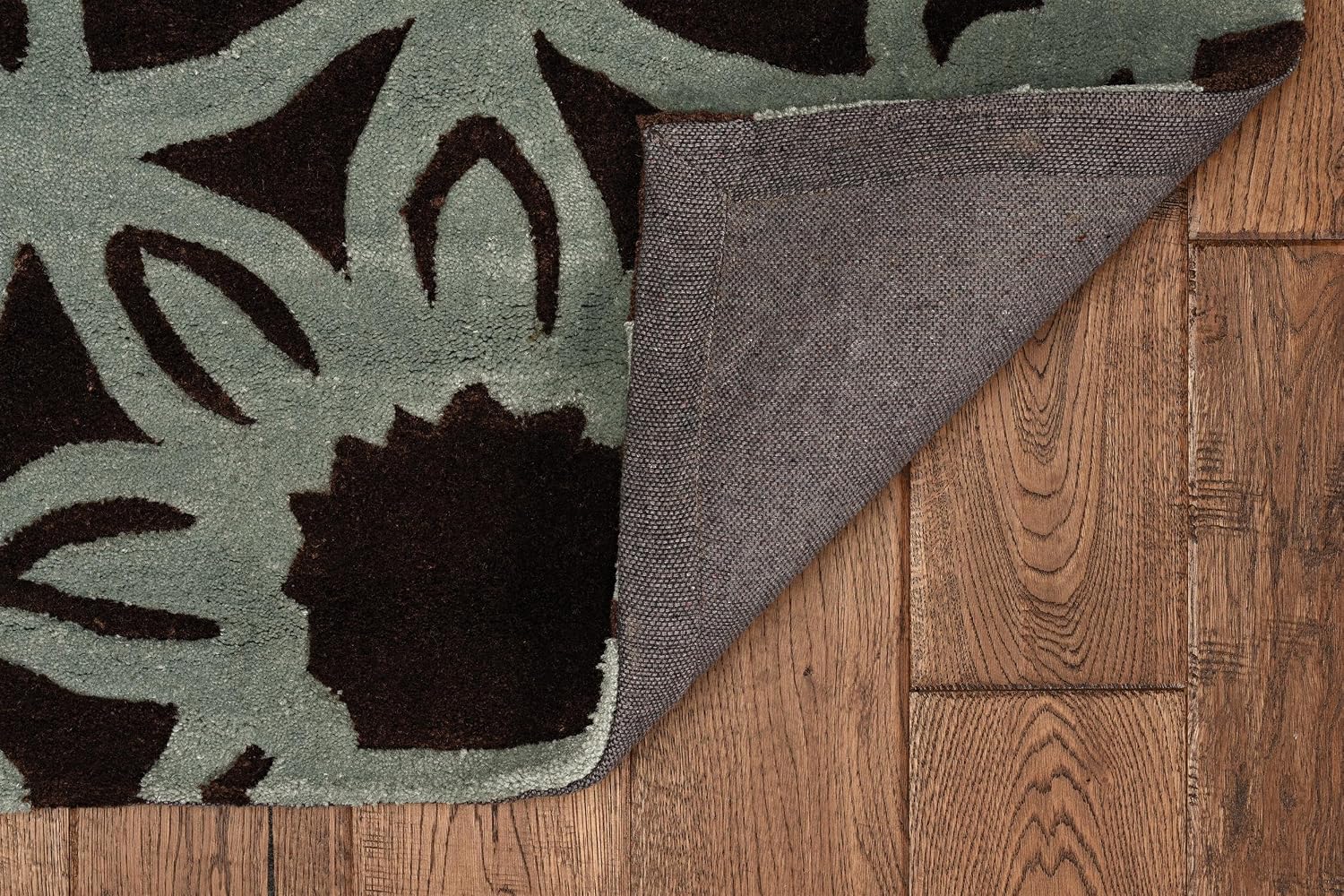 Linon RUG-TAD1181 Trio Collection & Blue Chocolate, 8 x 10