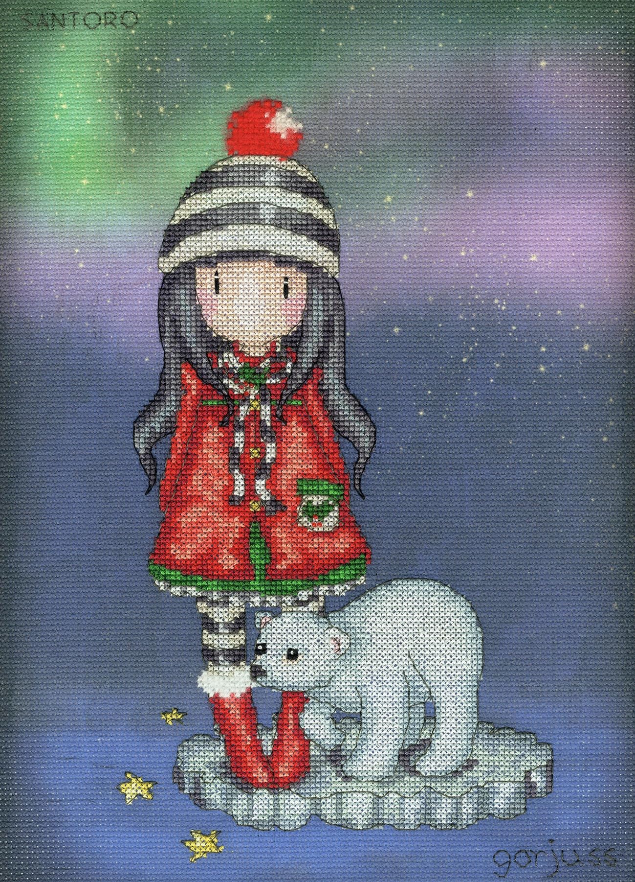 Bothy Threads Multi Counted Cross Stitch Kit - Aurora By Gorjuss