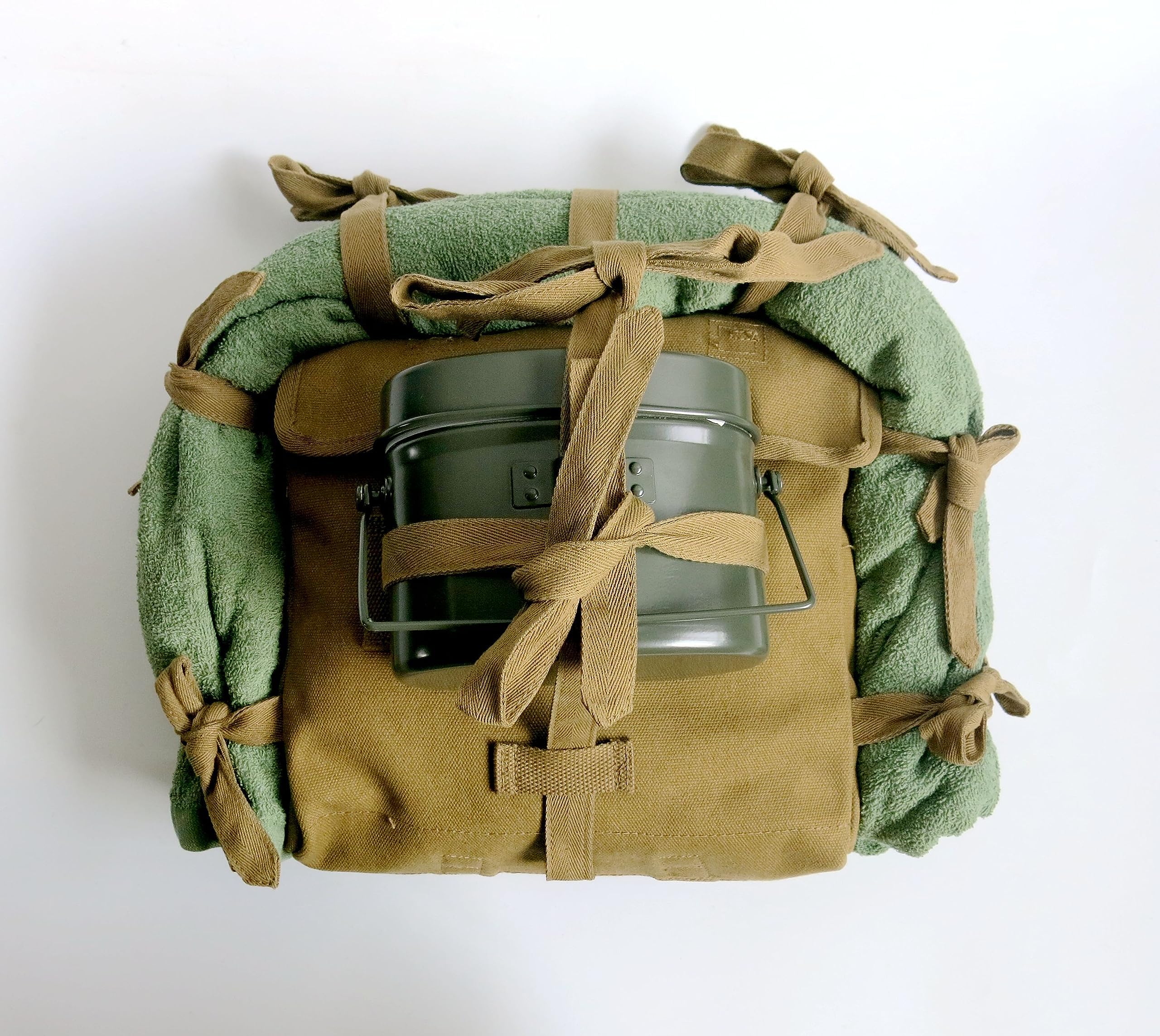 Amazon.co.jp: 日本陸軍 兵用九九式背嚢+毛布+飯盒セット 蛸足