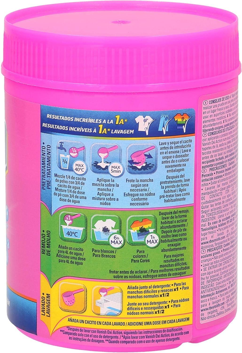 Vanish Oxi Action Stain Remover Powder (500 g) 17.6 oz