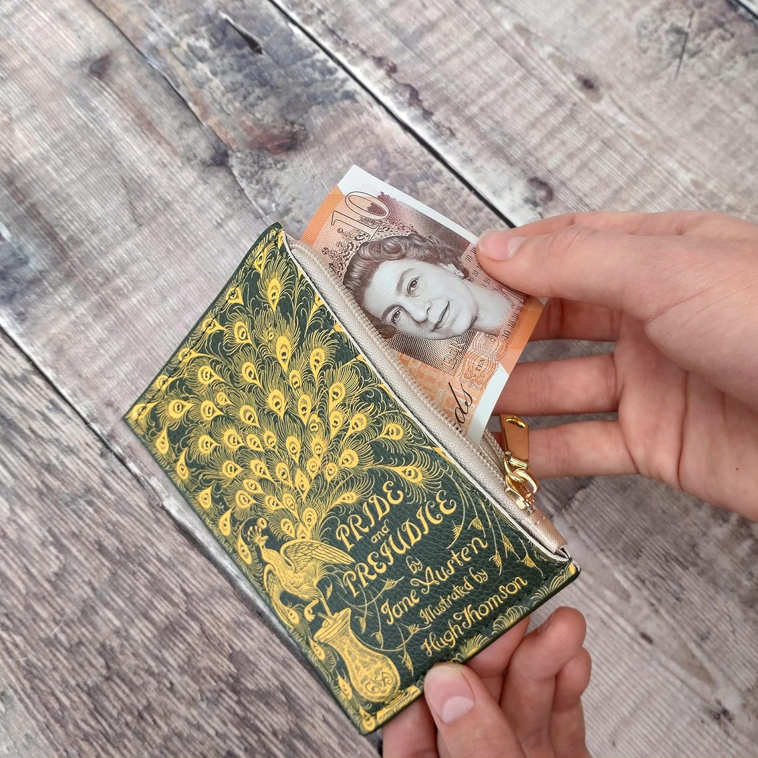 Pride and Prejudice Card Holder Mini Book Wallet Coin Purse Book Card Purse Book Cardholder Jane Austen Book Lover Gift by ASVP Shop - Image 3