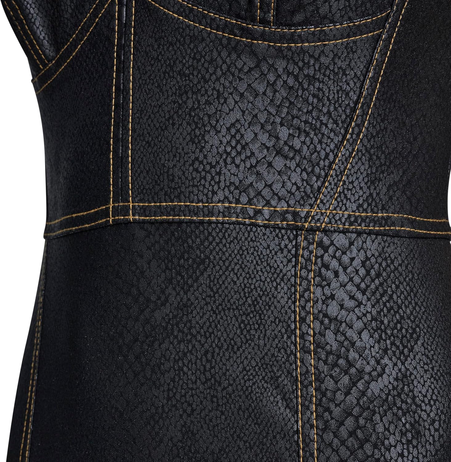 BCBG Womens Sleeveless Sweatheart Neck Denim Sheath Midi Dress - Image 5