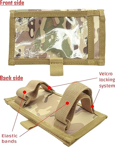 Miniatura 4 de Underalert Pulsera táctica Dope Titular de la tarjeta de francotirador Libro de datos de quarterback manga entrenadores de muñecas Football Play