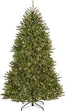 [66% off] National Tree Company 7 ft Pre-Lit Dunhill Fir Full Artificial Christmas Tree, 700 Clear Lights, 2,144 Tips, Includes Stand, Green