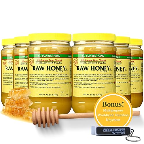 Miniatura 9 de Y.S. Eco Bee Farms, miel cruda natural saludable, sin pasteurizar, sin filtrar, estado crudo fresco, kosher, puro, natural, saludable, seguro, sin