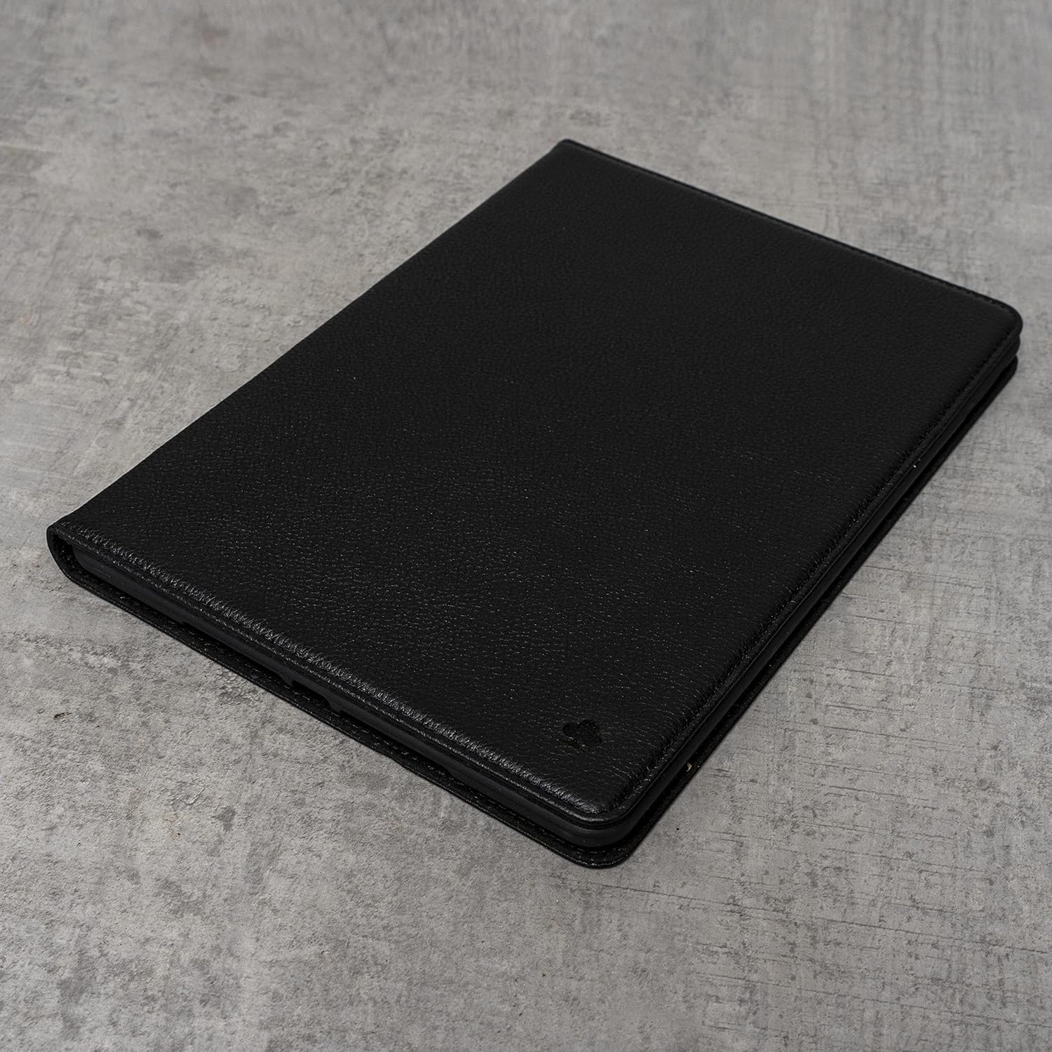 Porter Riley - Leather Case Compatible with iPad Pro 13" - M5 / M4 (2025/2024) Release. Premium Genuine Leather Stand/Cover/Flip Case (Pure Black)