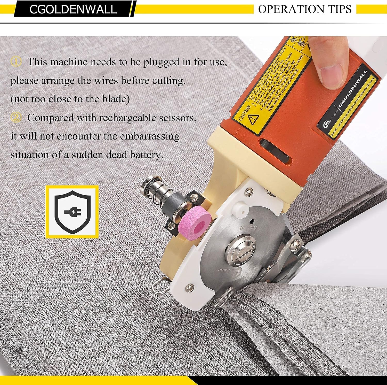 70mm and 65mm Blade Rotary Fabric Cutter