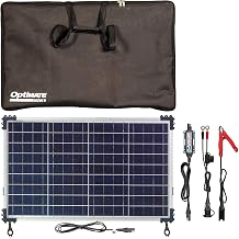 OptiMate Solar DUO 40W Smart 12V 3.33A Charger & Maintainer Travel Kit for camping / RV or Portable Outdoor use Charges a 12V Battery and Delivers Safe Months-Long Battery Care.