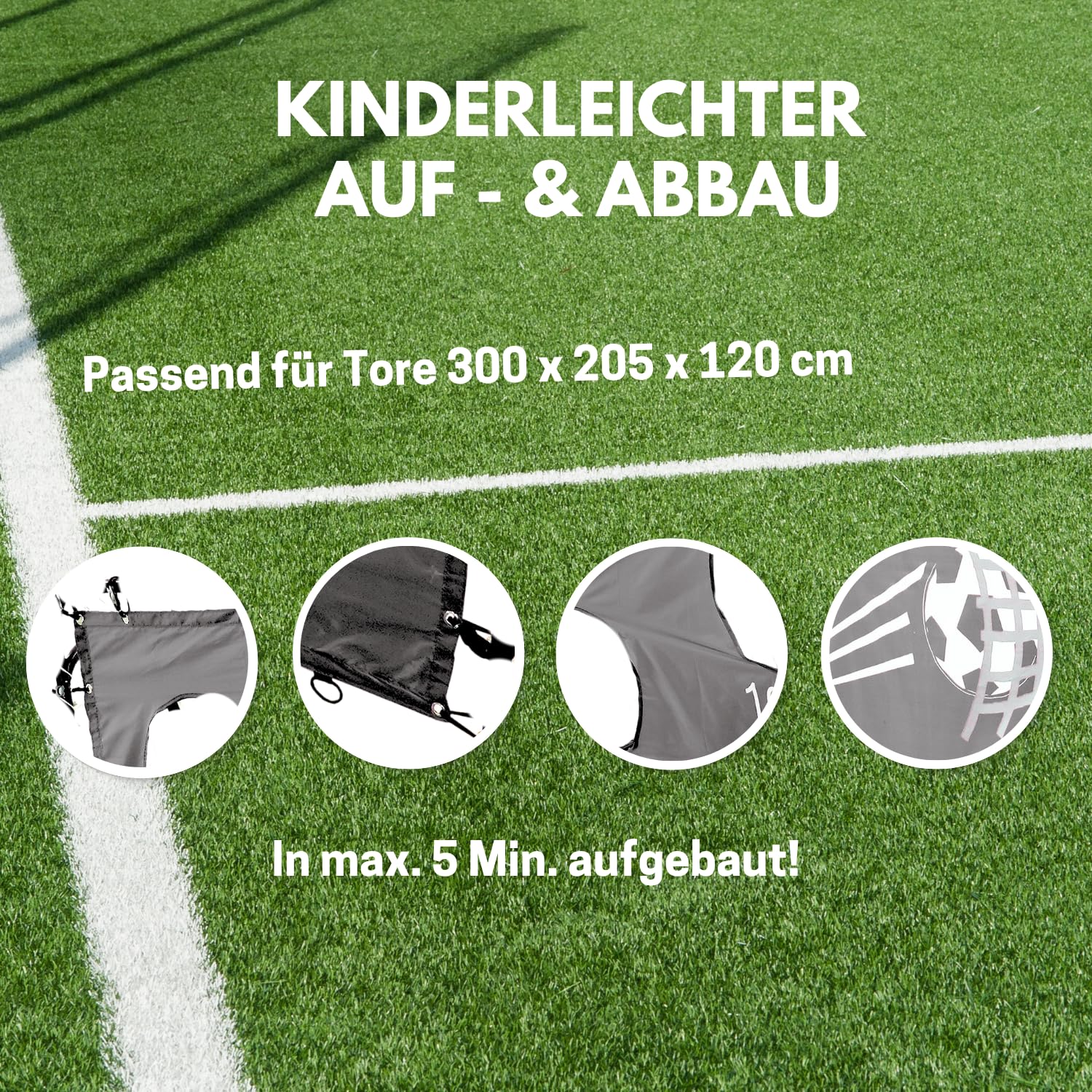 Best Sporting Torwand mit 5 Schusslöchern I Torschusswand 280 x 187 cm Passend für Fußballtore mit 300 x 205 cm I Fußball-Trainingswand I Outdoor-Torwand