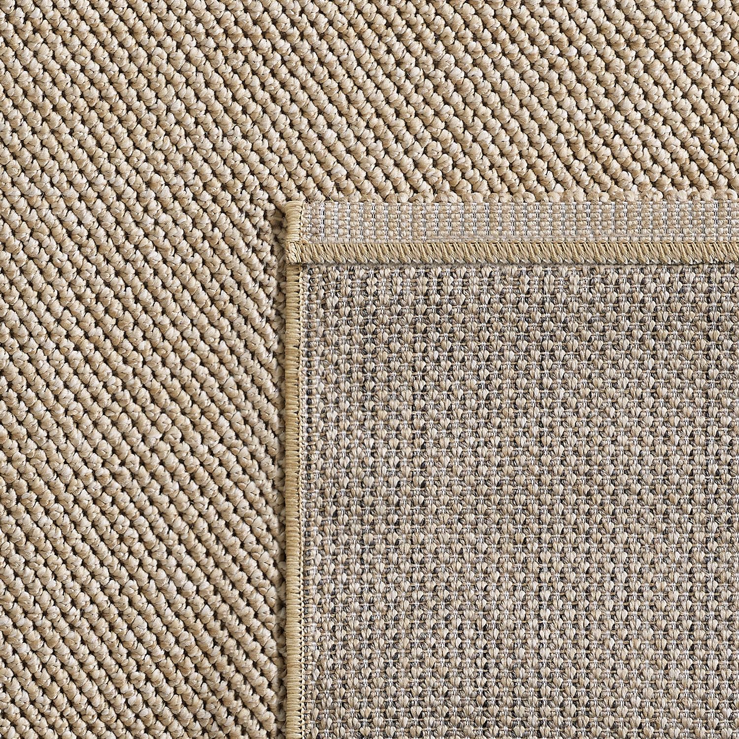 HomebyHome Alfombra 140x200 cm Beige, Bouclé Suave Lisa, Fácil de Cuidar y Moderna, para Salón Dormitorio o Habitación de Invitados