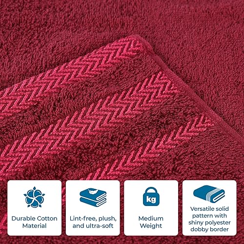 Miniatura 3 de Superior Juego de toallas de algodón de 3 piezas, toallas absorbentes suaves de felpa, esenciales para el baño, ducha, spa, de secado rápido,